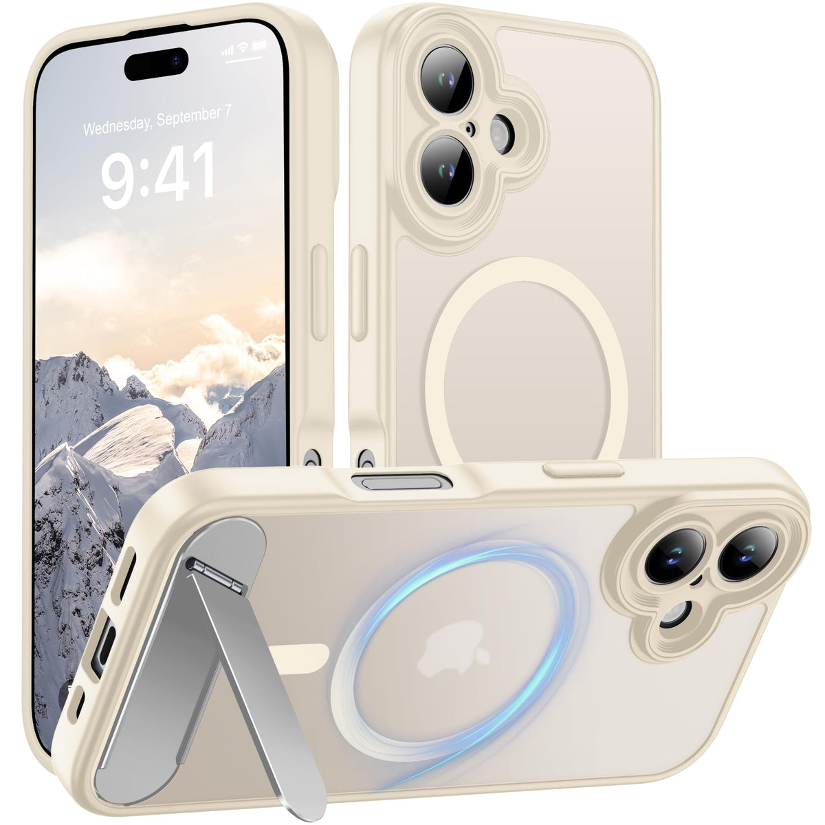 for Google Pixel 11/Pixel 11 Pro Case, Built-in Stand, Black