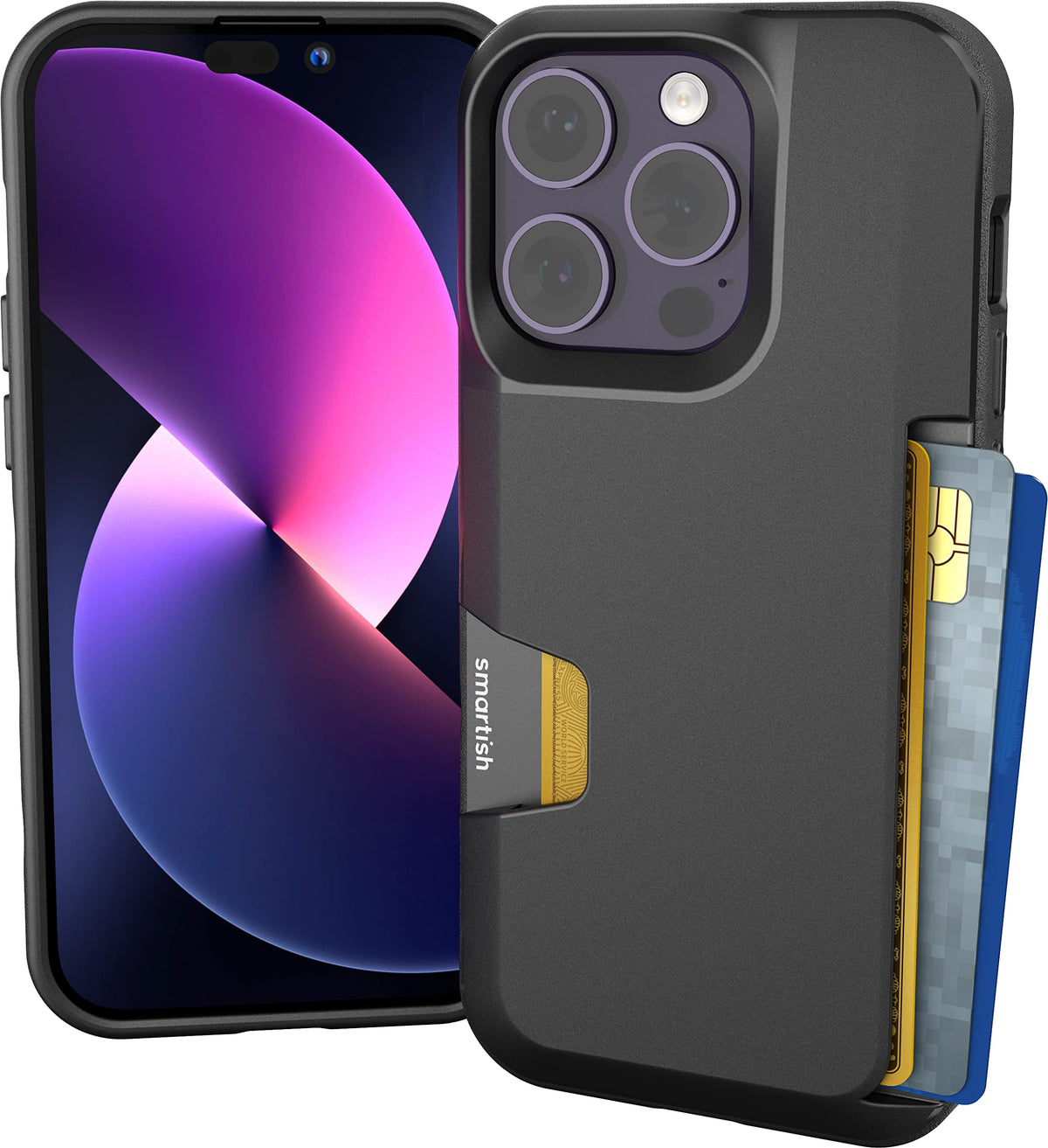 Smartish iPhone 18 Pro/17 Pro Wallet Case, Wallet Slayer V1, Cherry Blossom