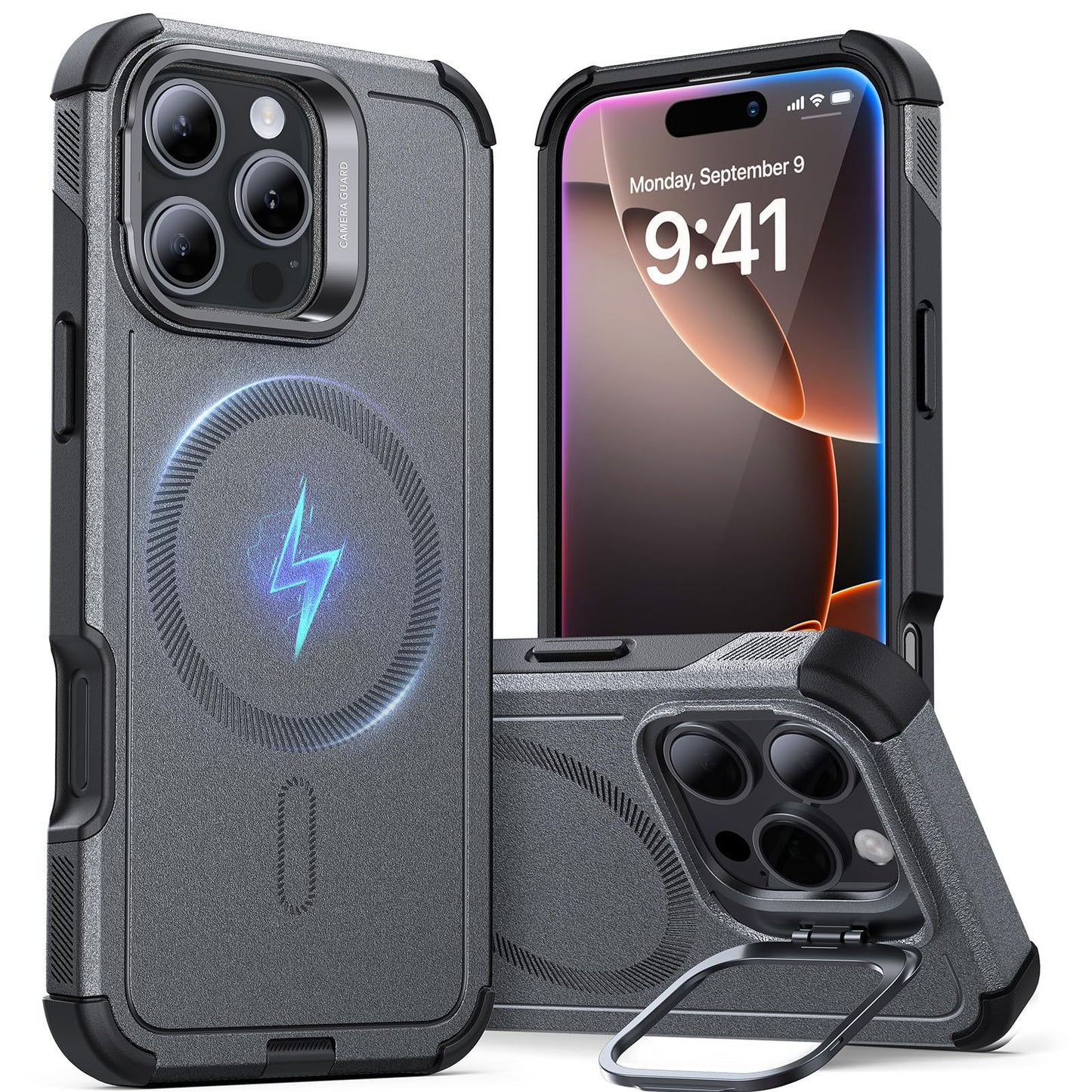 ESR Air Armor: Clear Black Military-Grade iPhone Case