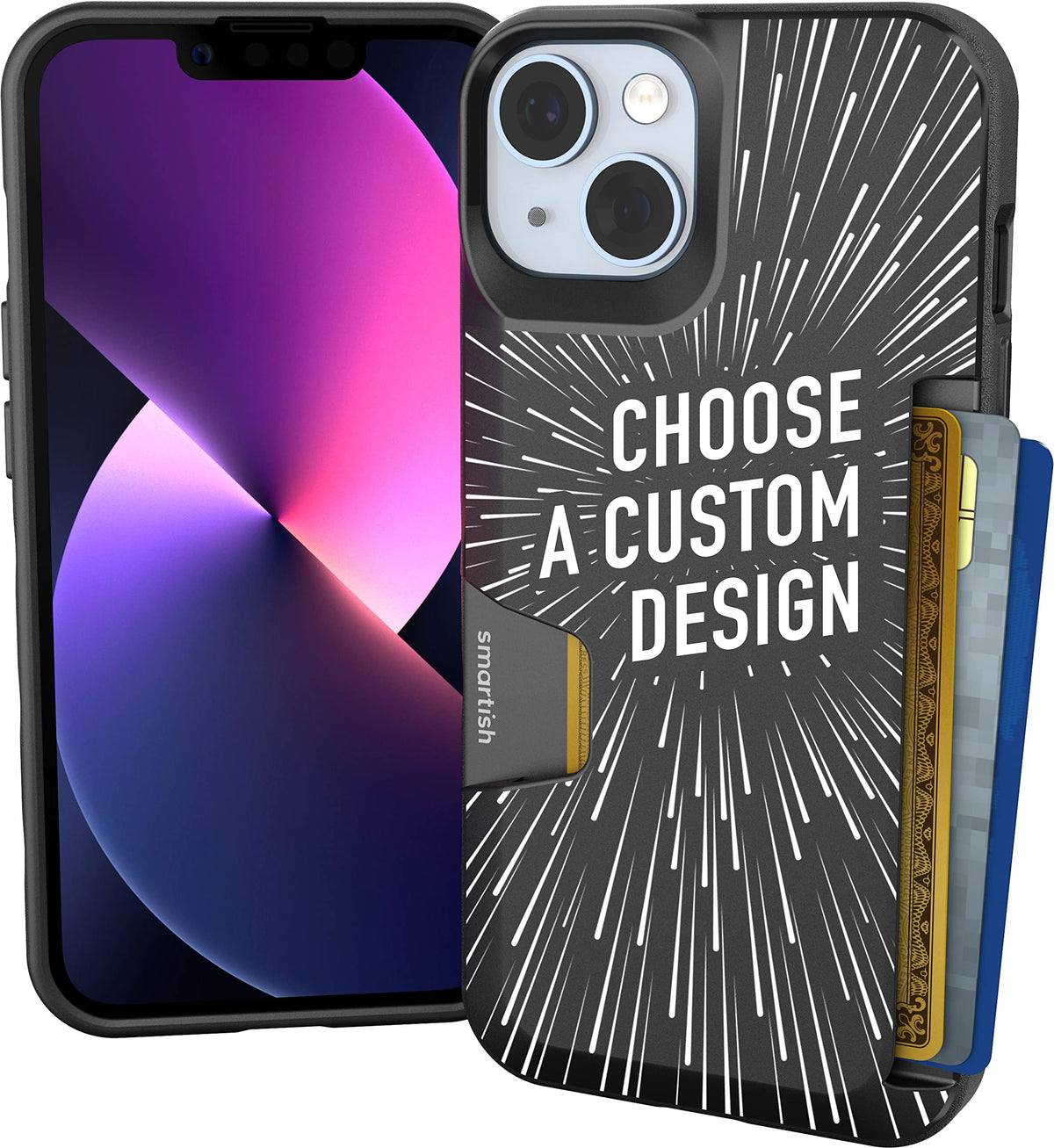 Smartish iPhone 18 Pro/17 Pro Wallet Case, Wallet Slayer V1, Cherry Blossom