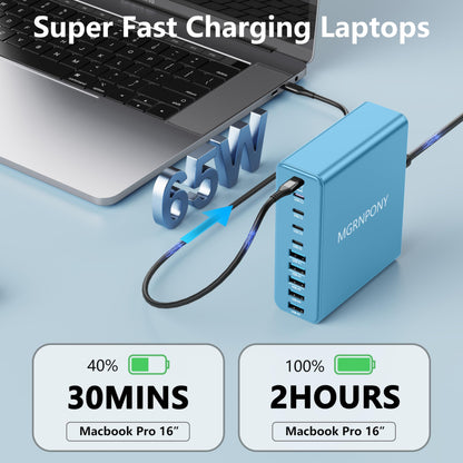PowerHub 320: High-Speed 10-Port USB-C Charger