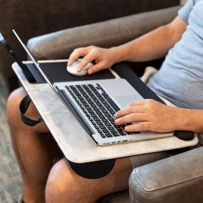 PinkComfort Lap Desk: Device Ledge & Phone Holder