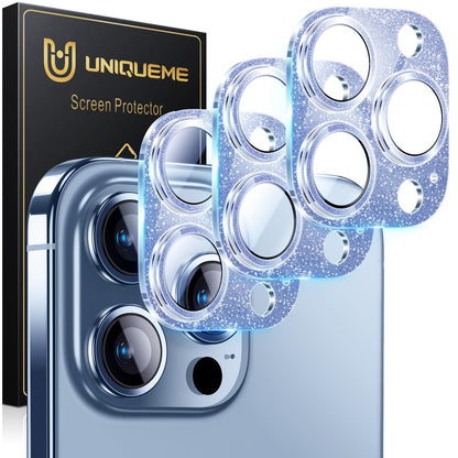 UniqueMe for 3 Pack iPhone 16 Pro/iPhone 16 Pro Max Camera Lens Protector