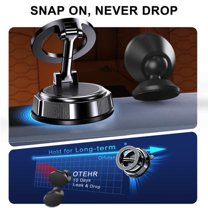 Qifutan Cell Phone Holder for Car Mount Car Vent Phone Mount, 360° Rotatable, Hands-Free Air Vent Holder for iPhone Smartphones Camera Mounts(4-7 Inch)