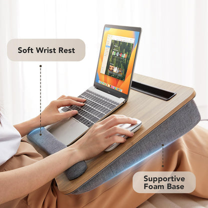 CushyLap Desk: Portable Laptop Stand & Storage