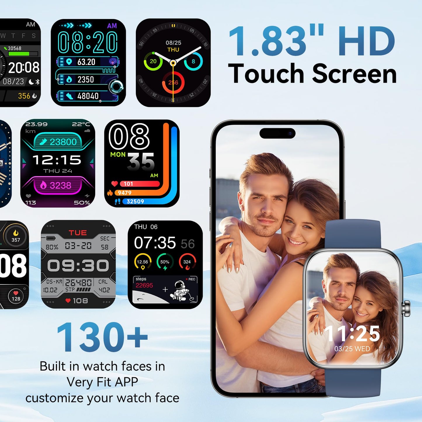 FitSmart Alexa Watch: HD Touchscreen & Health Tracker - Small Enterprise