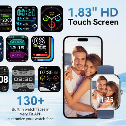 FitSmart Alexa Watch: HD Touchscreen & Health Tracker - Small Enterprise