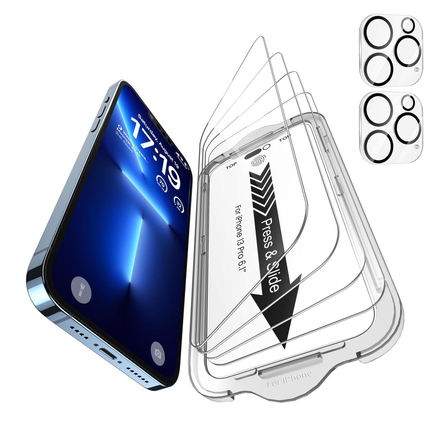 iPhone 13 4-Pack Privacy Glass Shield - Military Grade - Small Enterprise