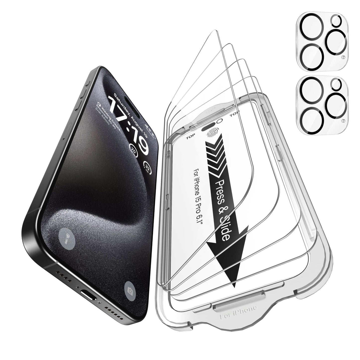 iPhone 13 4-Pack Privacy Glass Shield - Military Grade - Small Enterprise