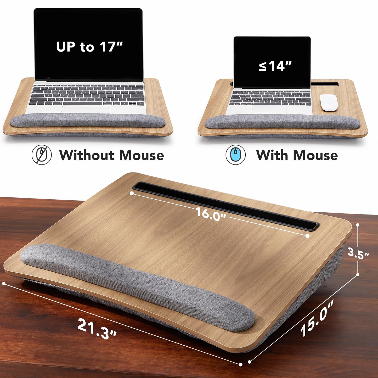 CushyLap Desk: Portable Laptop Stand & Storage