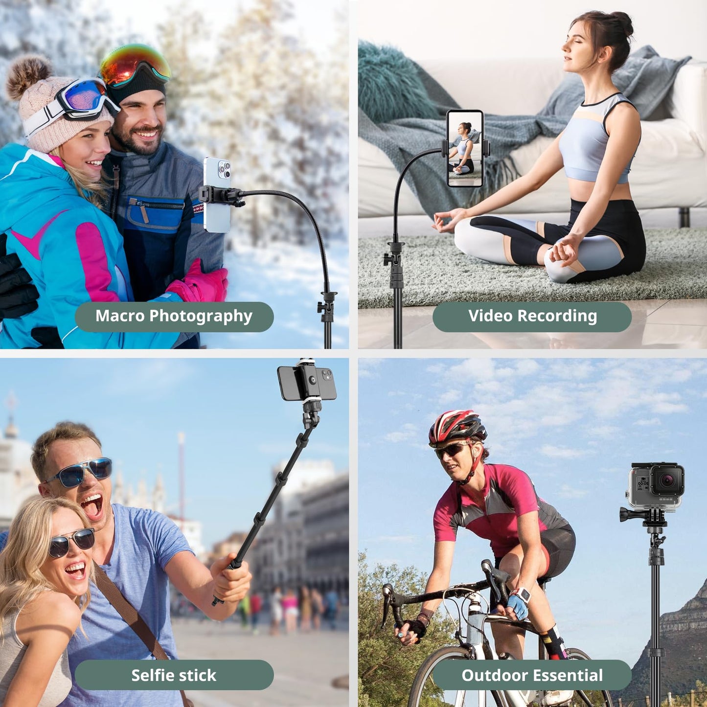 SENSYNE ProTripod: 62 Selfie Stick & Stand - Small Enterprise