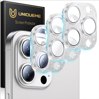 UniqueMe for 3 Pack iPhone 16 Pro/iPhone 16 Pro Max Camera Lens Protector