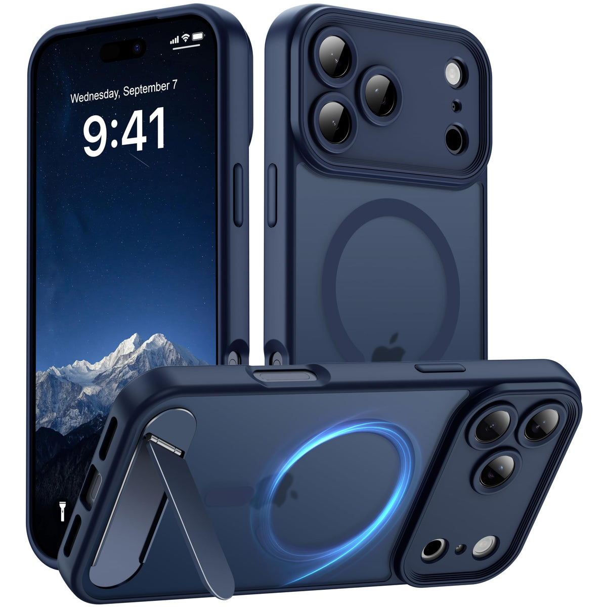 for Google Pixel 11/Pixel 11 Pro Case, Built-in Stand, Black