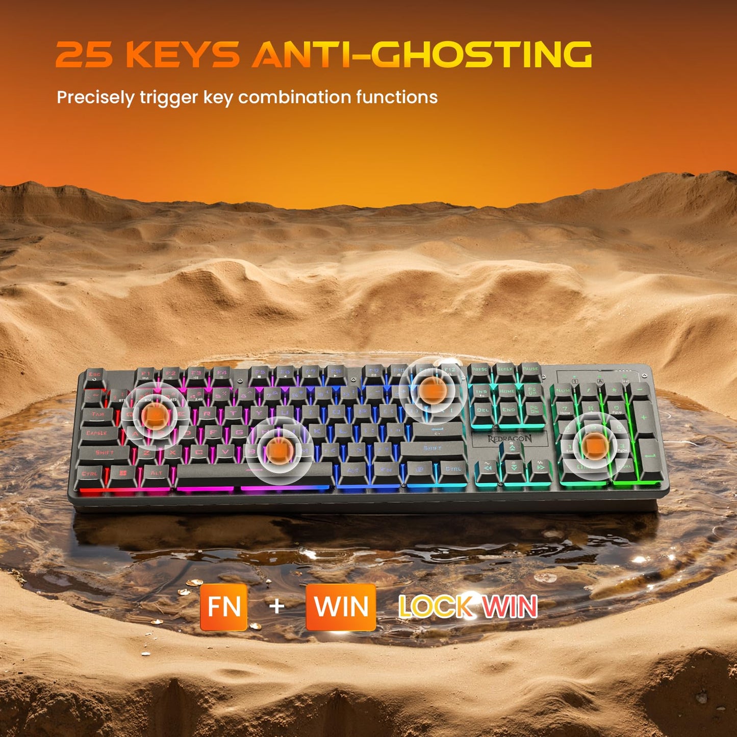 Redragon K521X: RGB Gamer's Mechanical-Feel Keyboard