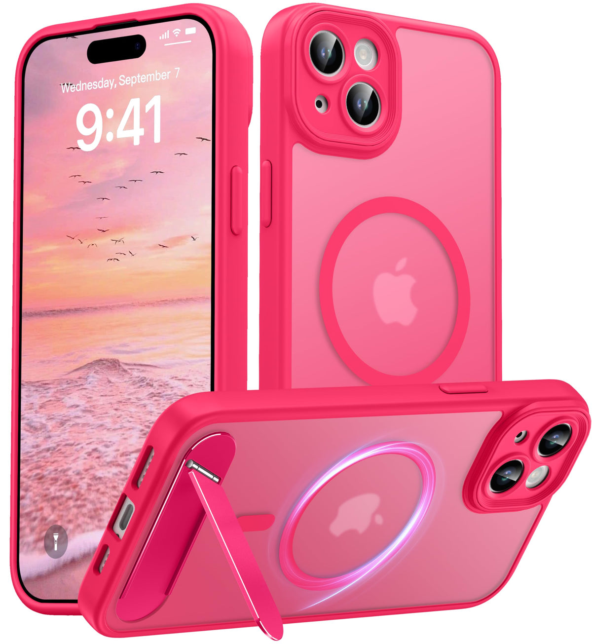 for Google Pixel 11/Pixel 11 Pro Case, Built-in Stand, Black