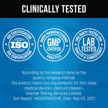 FreshGuard: 3-Min Denture & Aligner Clean Tablets