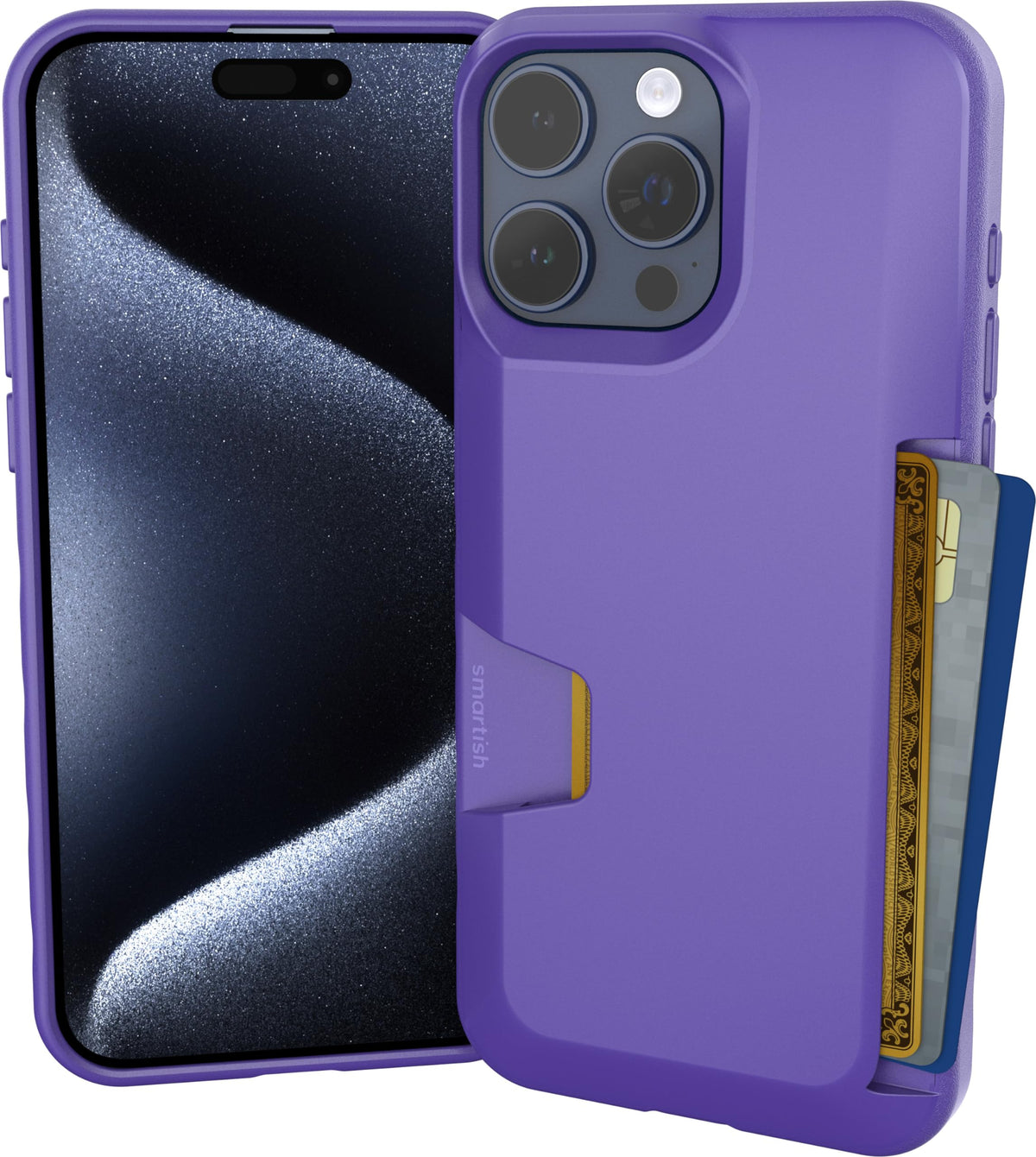 Smartish iPhone 18 Pro/17 Pro Wallet Case, Wallet Slayer V1, Cherry Blossom