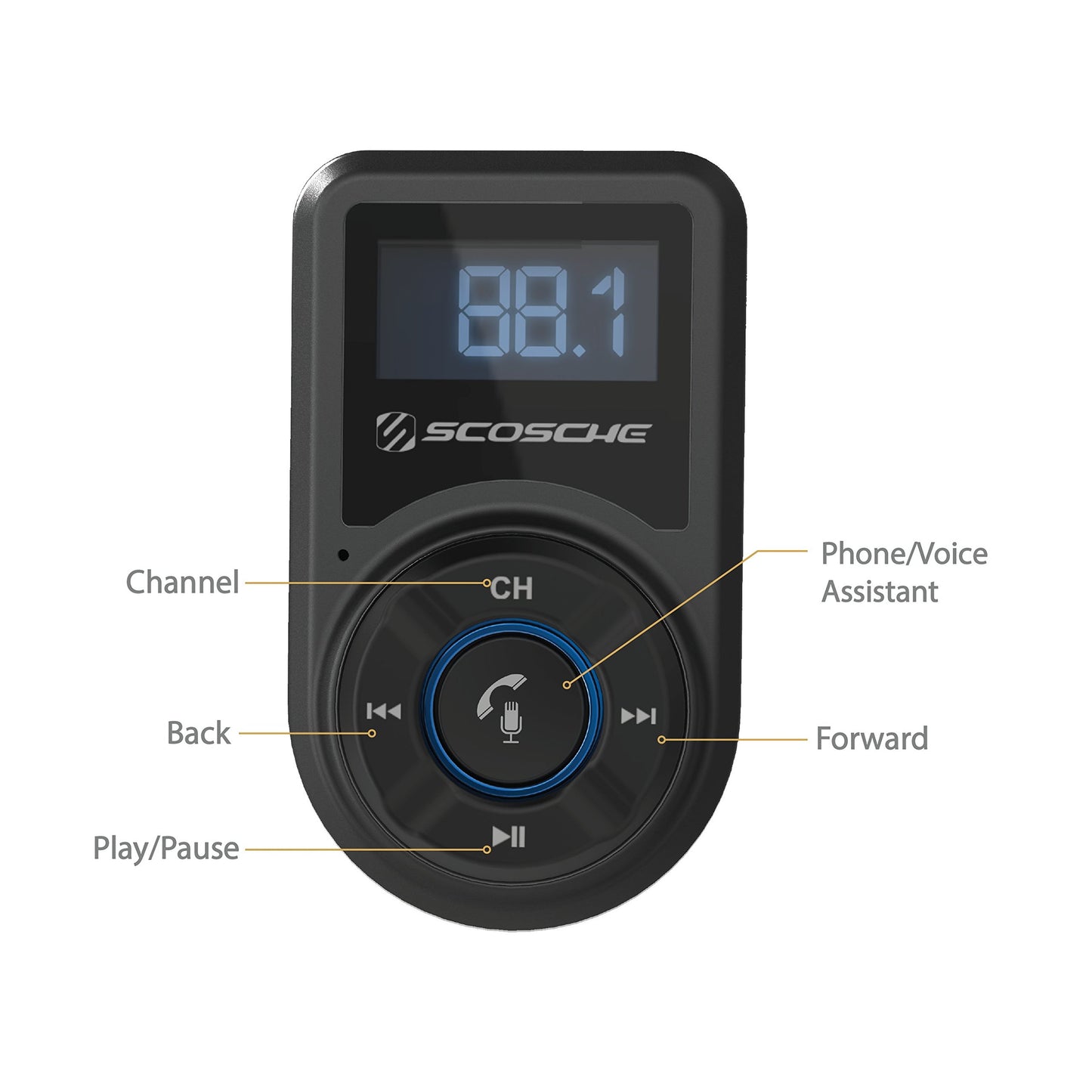 Scosche DriveConnect: Bluetooth FM & Dual USB Charger