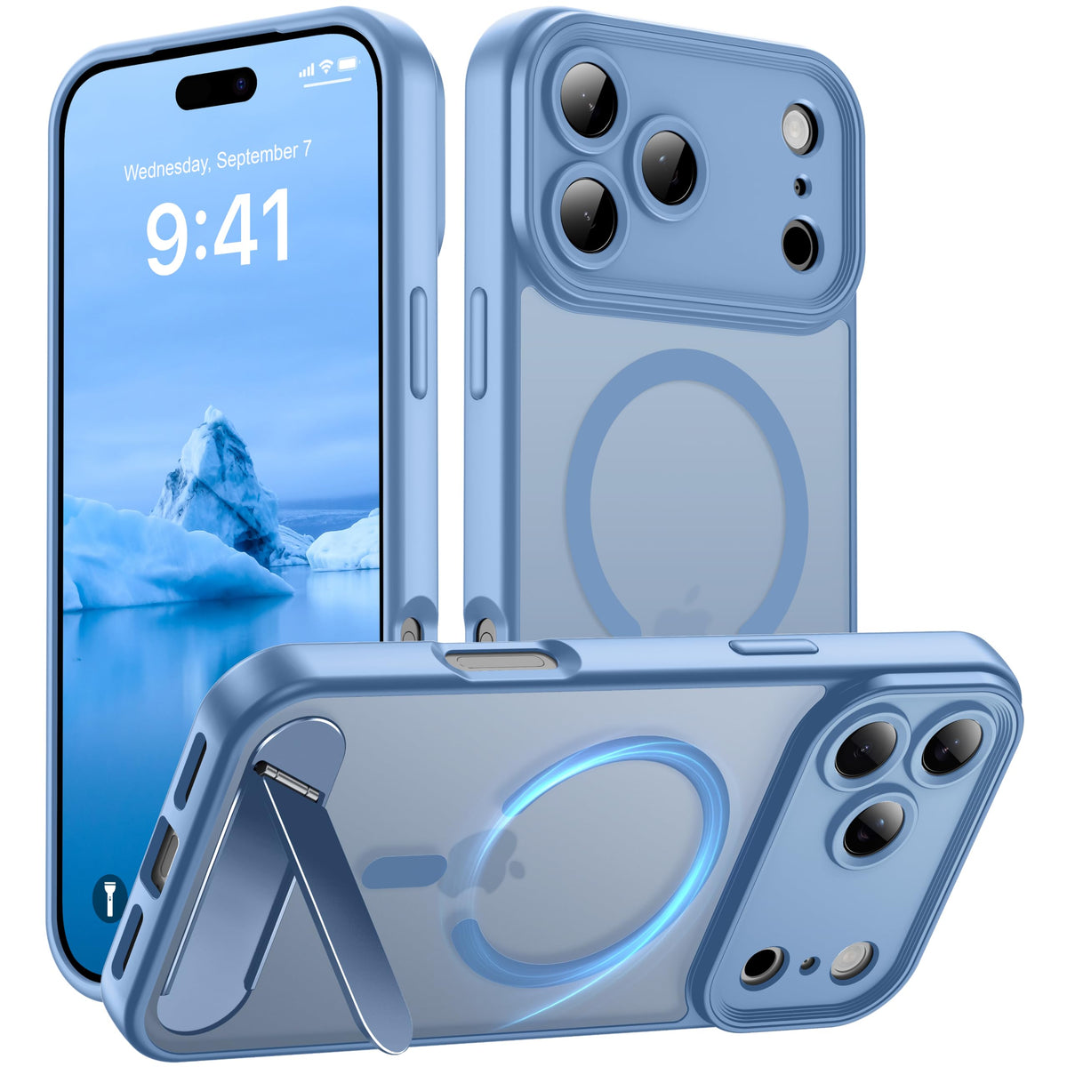 for Google Pixel 11/Pixel 11 Pro Case, Built-in Stand, Black