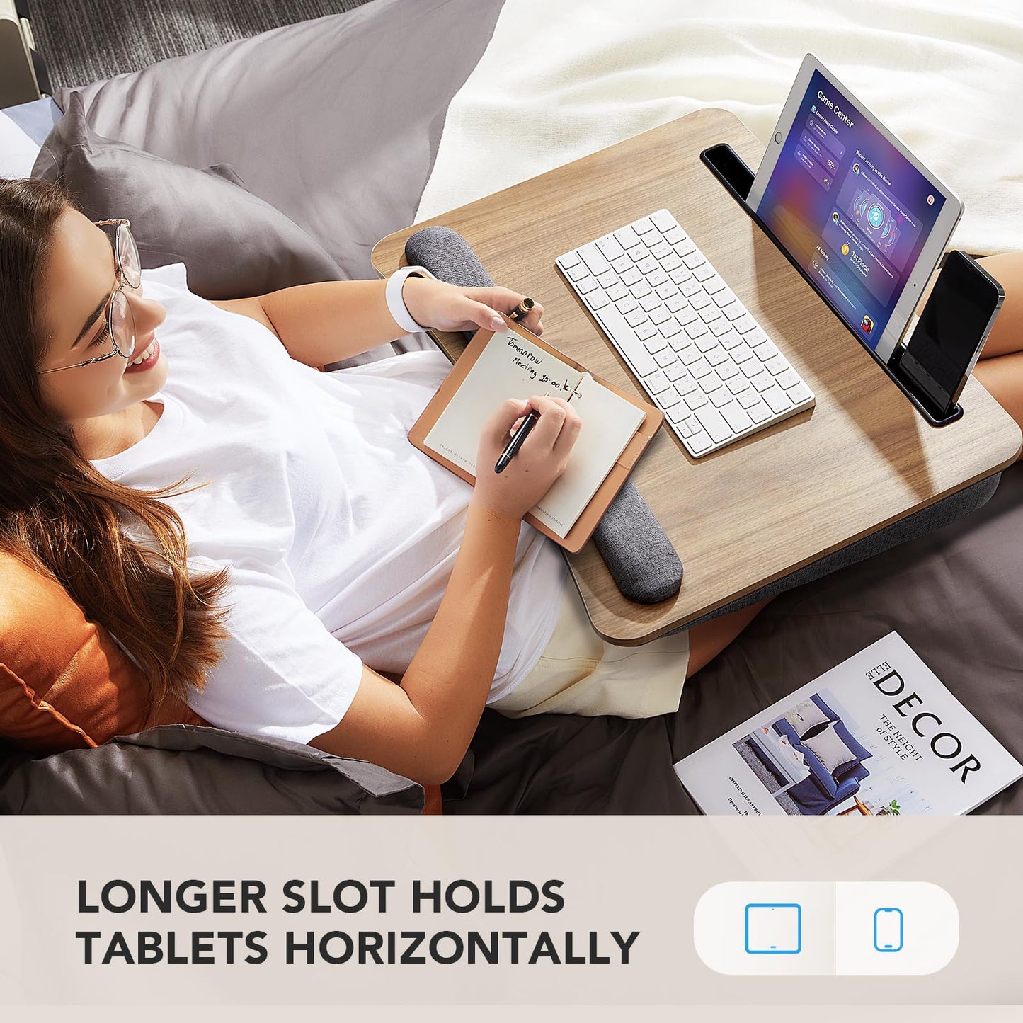 CushyLap Desk: Portable Laptop Stand & Storage