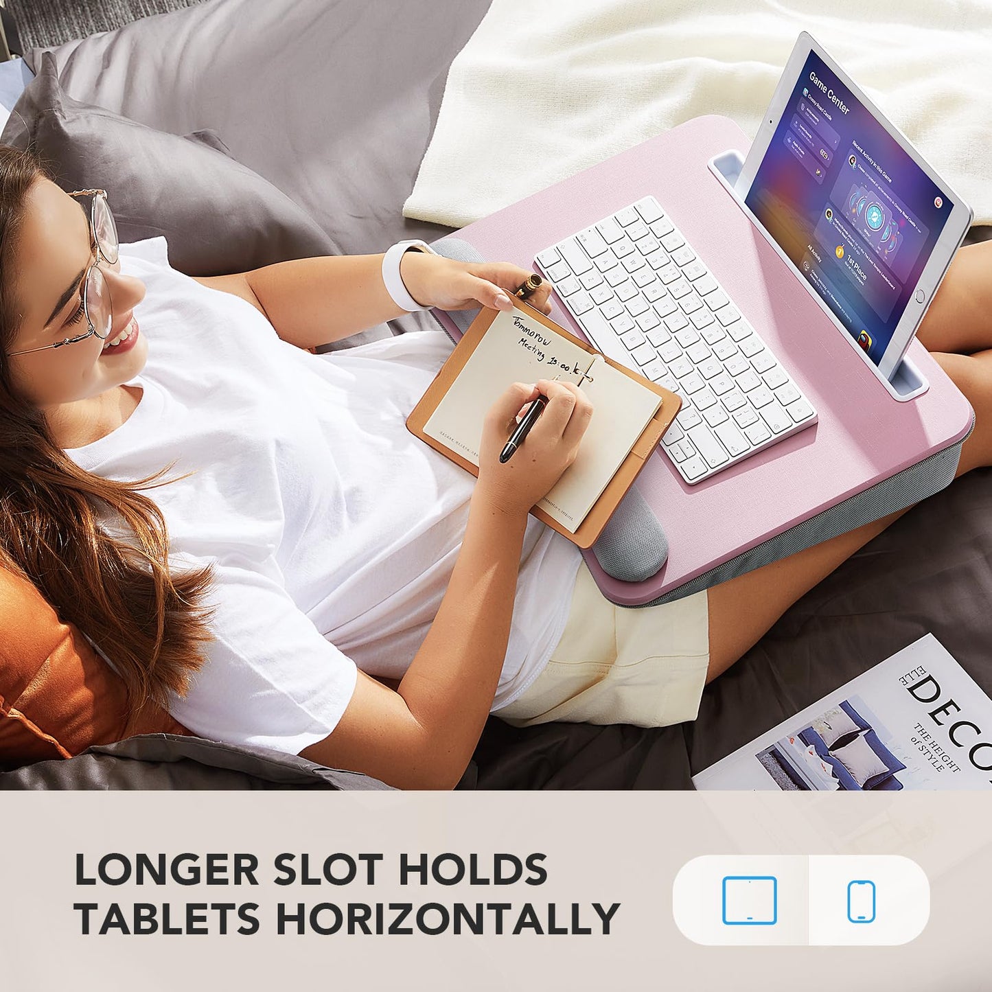 CushyLap Desk: Portable Laptop Stand & Storage