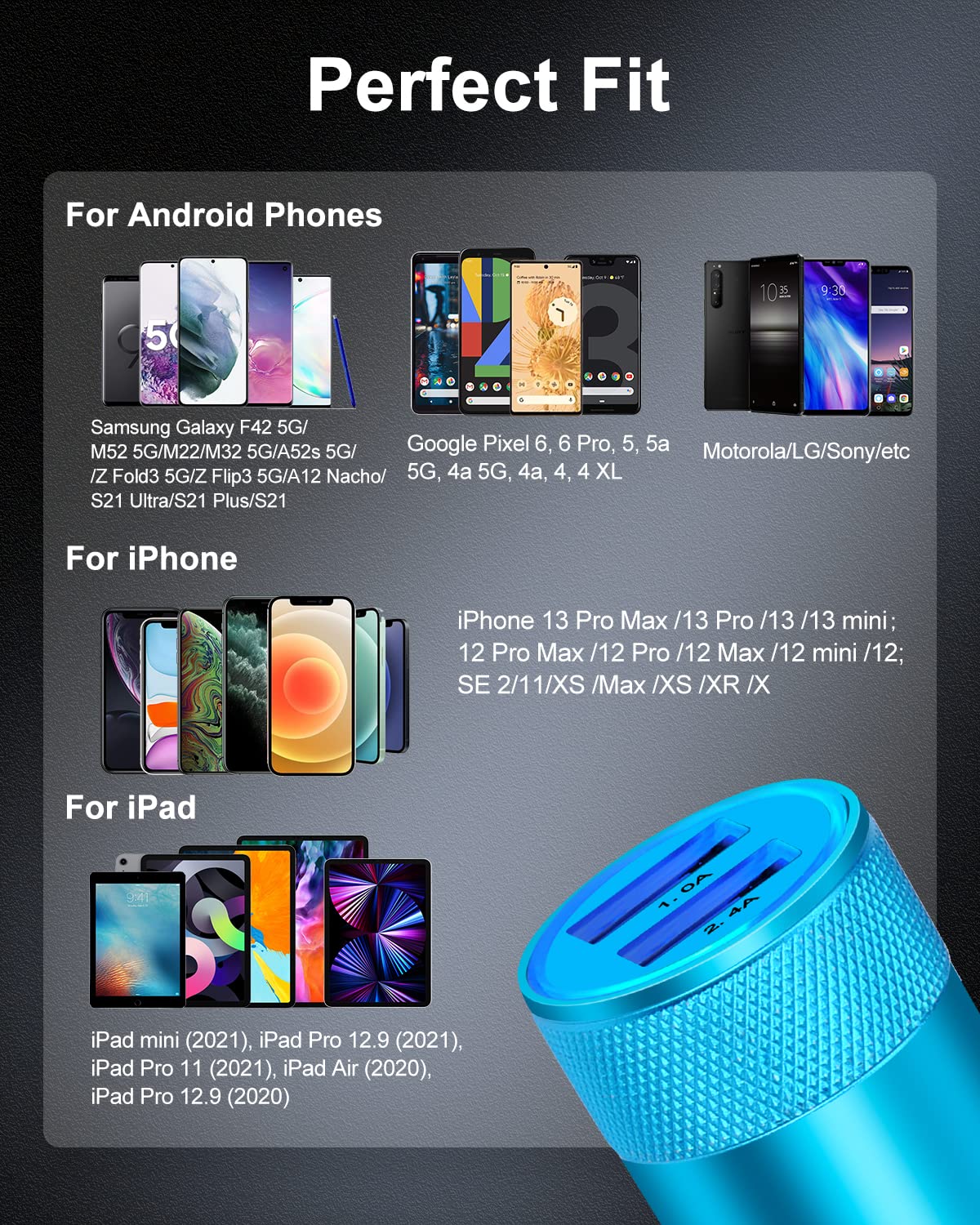 DualBoost Car Charger: Fast 3.4A 2-Pack USB Adapter