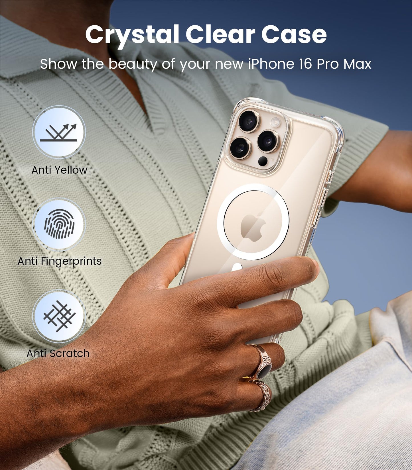CrystalGuard i16: Clear, Tough, Anti-Yellowing Case