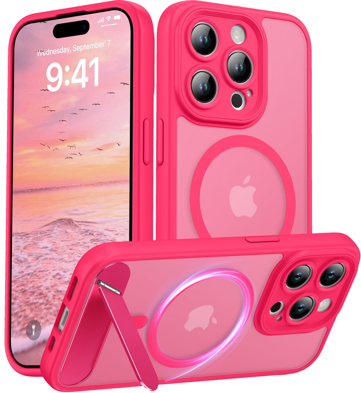 for Google Pixel 11/Pixel 11 Pro Case, Built-in Stand, Black