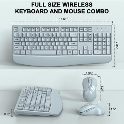 ErgoWave Duo: Wireless Keyboard & Mouse Set