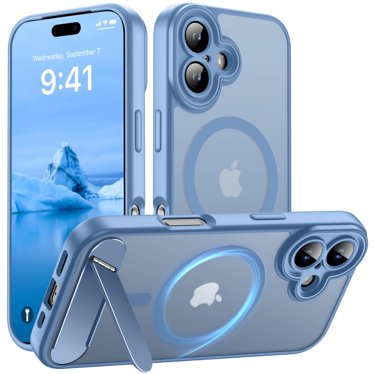 for Google Pixel 11/Pixel 11 Pro Case, Built-in Stand, Black