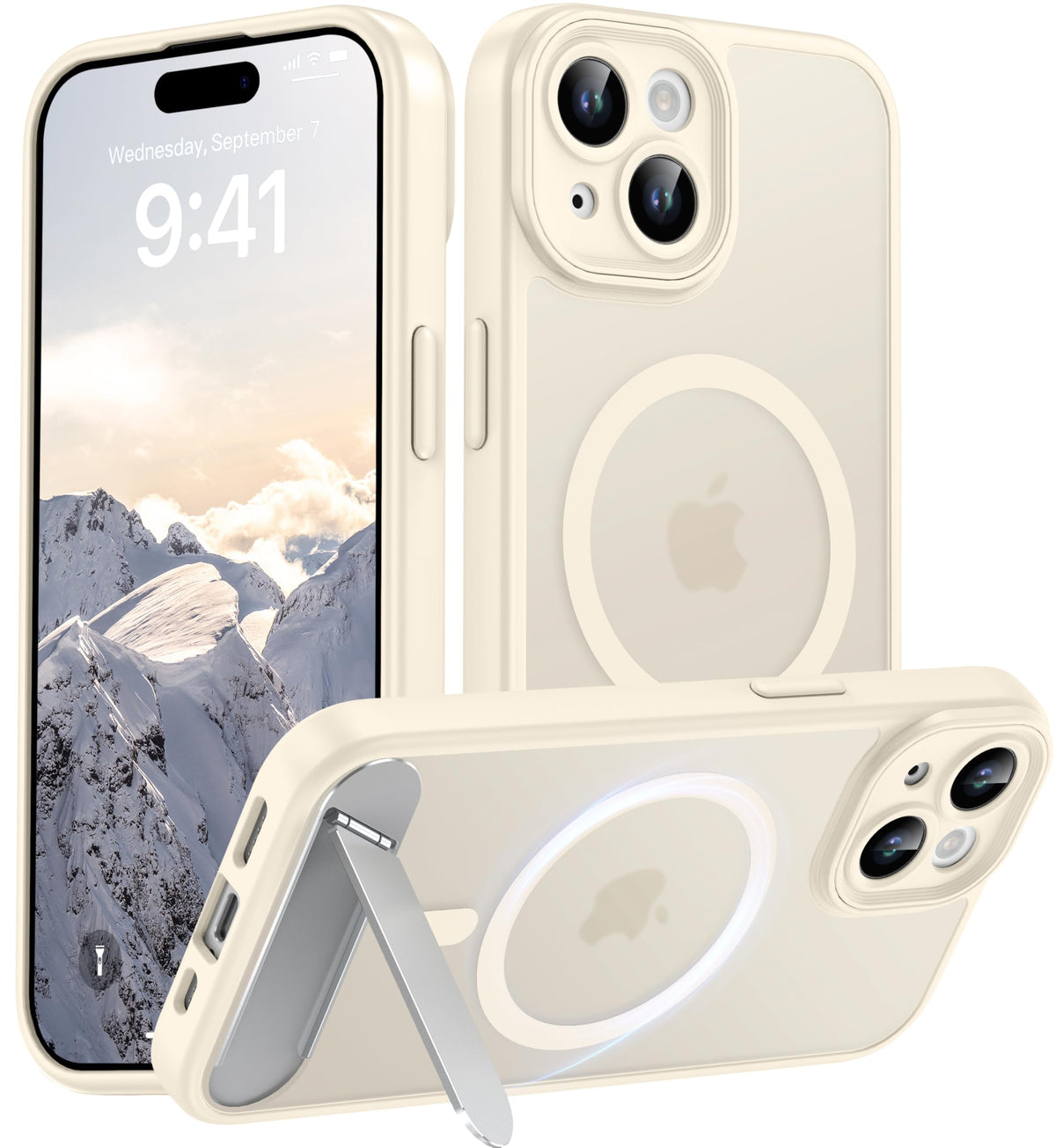 for Google Pixel 11/Pixel 11 Pro Case, Built-in Stand, Black