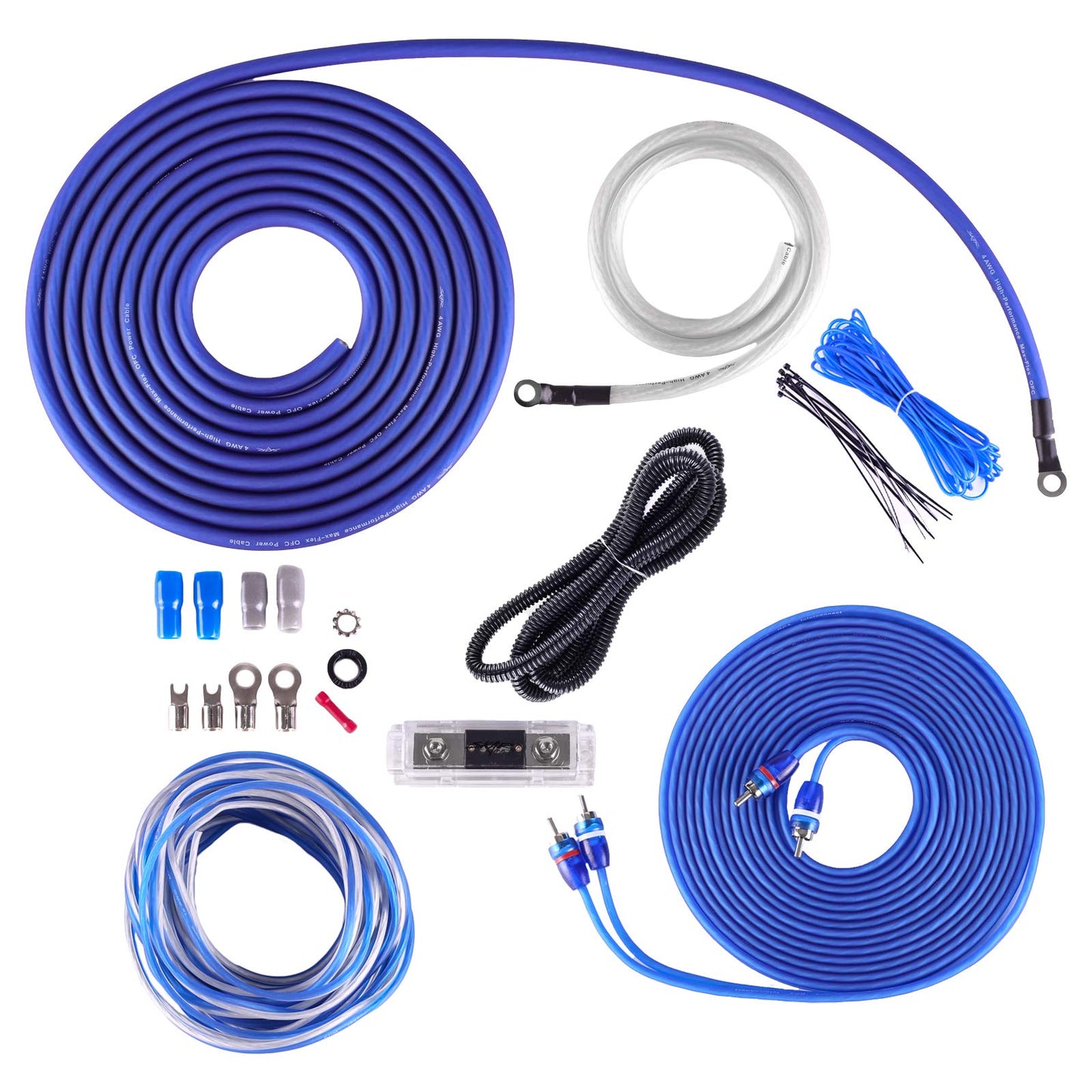 SkarSound Pro 1/0 Gauge OFC Amp Wiring Kit