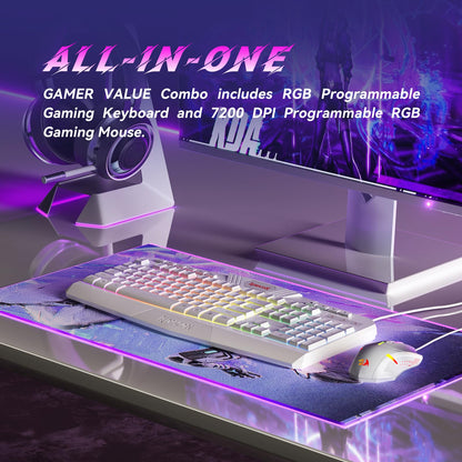 Redragon Elite RGB Combo: S101 Keyboard & M601 Mouse