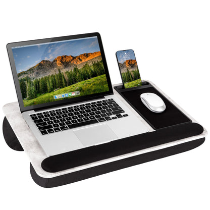 PinkComfort Lap Desk: Device Ledge & Phone Holder