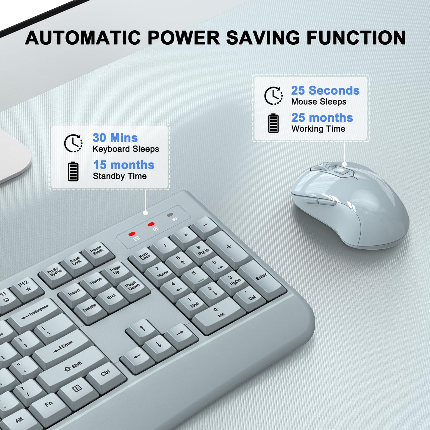 ErgoWave Duo: Wireless Keyboard & Mouse Set