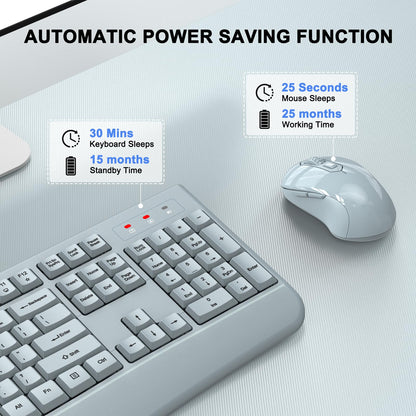 ErgoWave Duo: Wireless Keyboard & Mouse Set