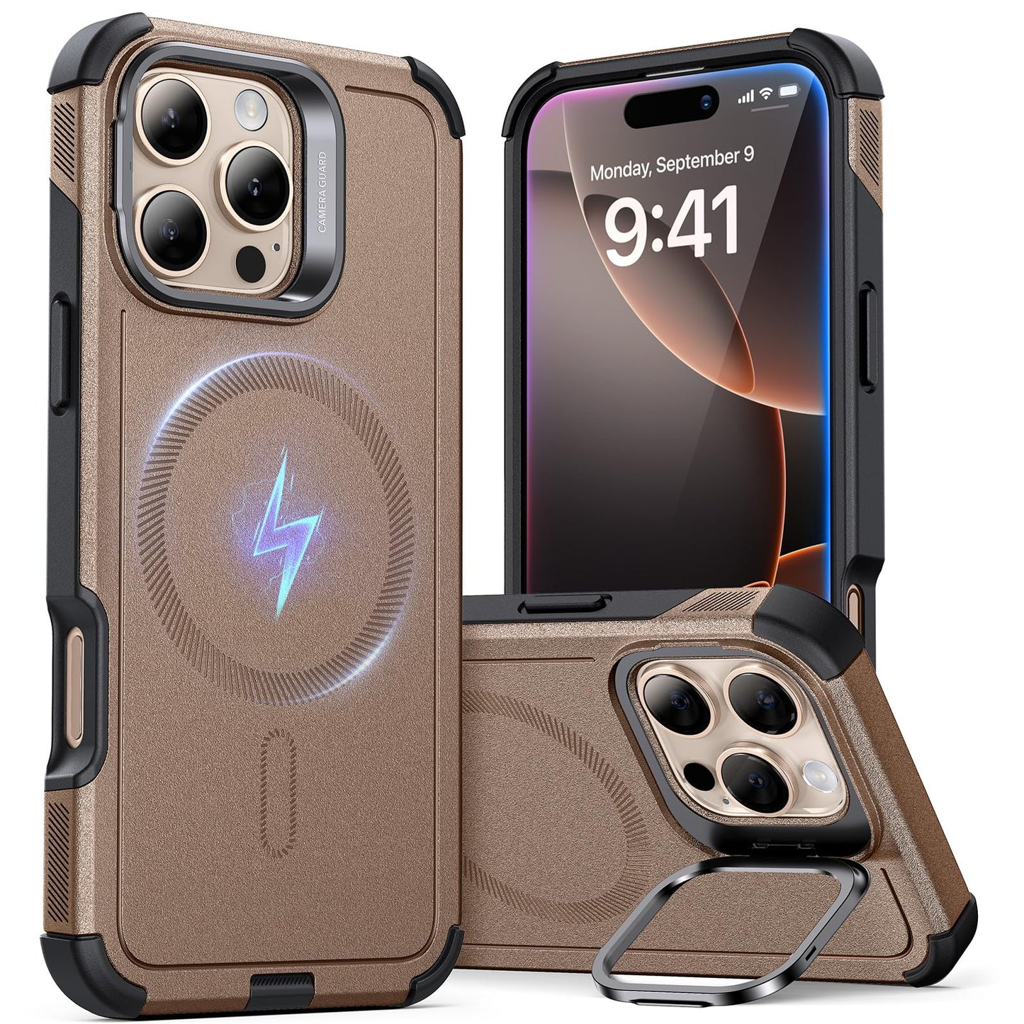 ESR Air Armor: Clear Black Military-Grade iPhone Case