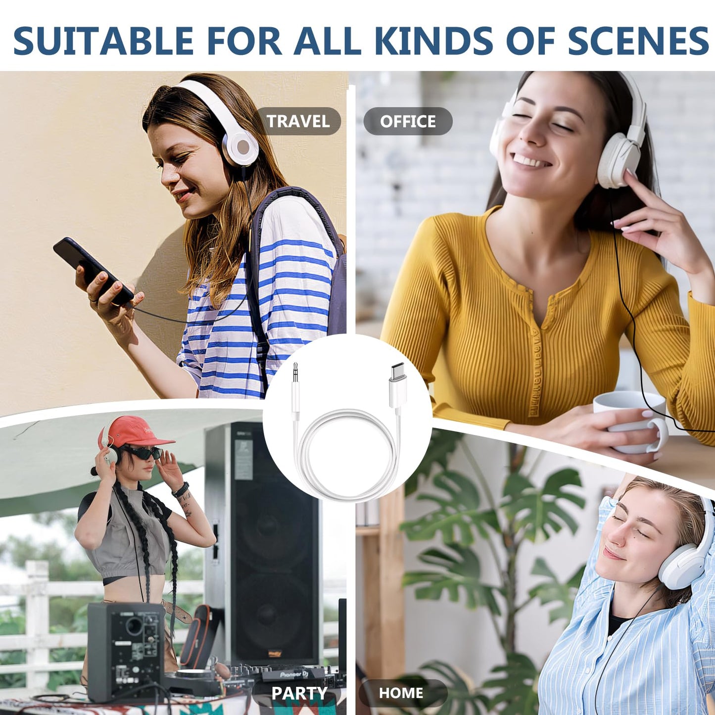 LightningLink: iPhone AUX Cable 3.3ft (White)