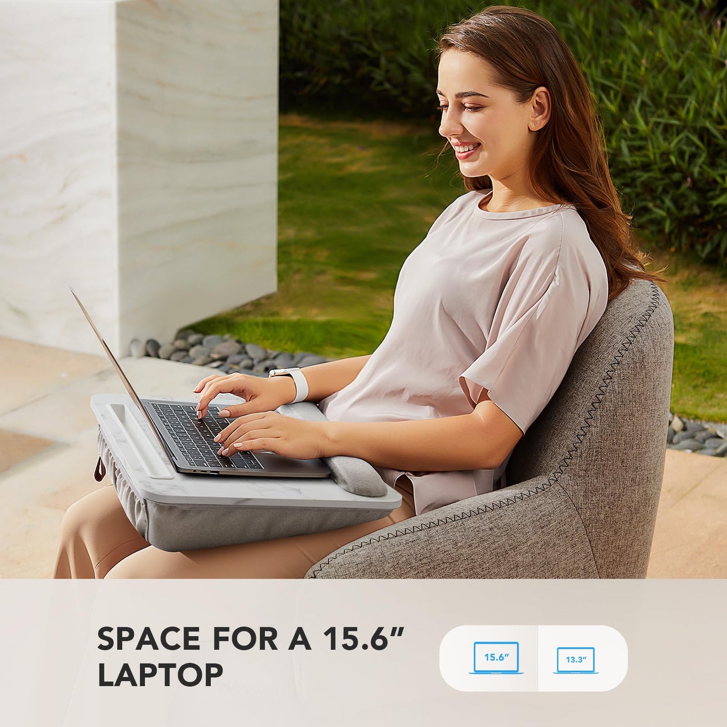CushyLap Desk: Portable Laptop Stand & Storage