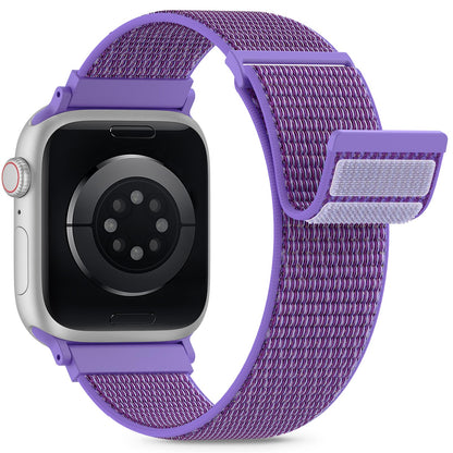 Nylon Loop Sport Band Compatible with Apple Watch Bands 44mm 45mm 46mm 49mm 42mm for Women Men, iWatch Wrist Straps for Ultra 3 2, Se, Series 11 10 9 8 7, Breathable, Soft Band Ideal for Outdoor