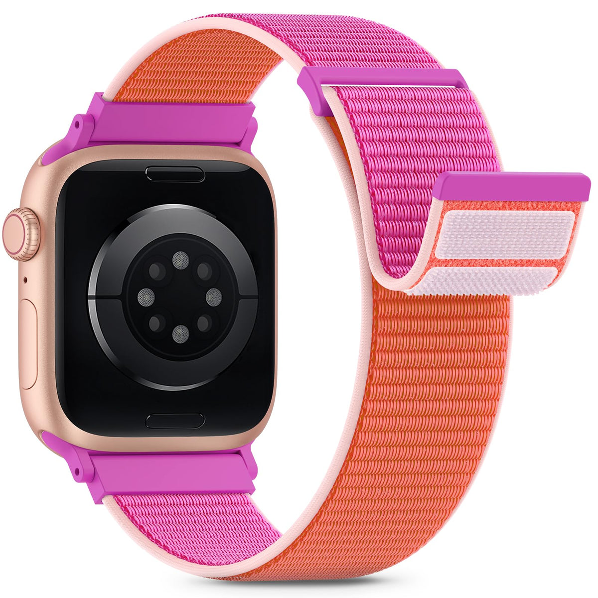 Nylon Loop Sport Band Compatible with Apple Watch Bands 44mm 45mm 46mm 49mm 42mm for Women Men, iWatch Wrist Straps for Ultra 3 2, Se, Series 11 10 9 8 7, Breathable, Soft Band Ideal for Outdoor