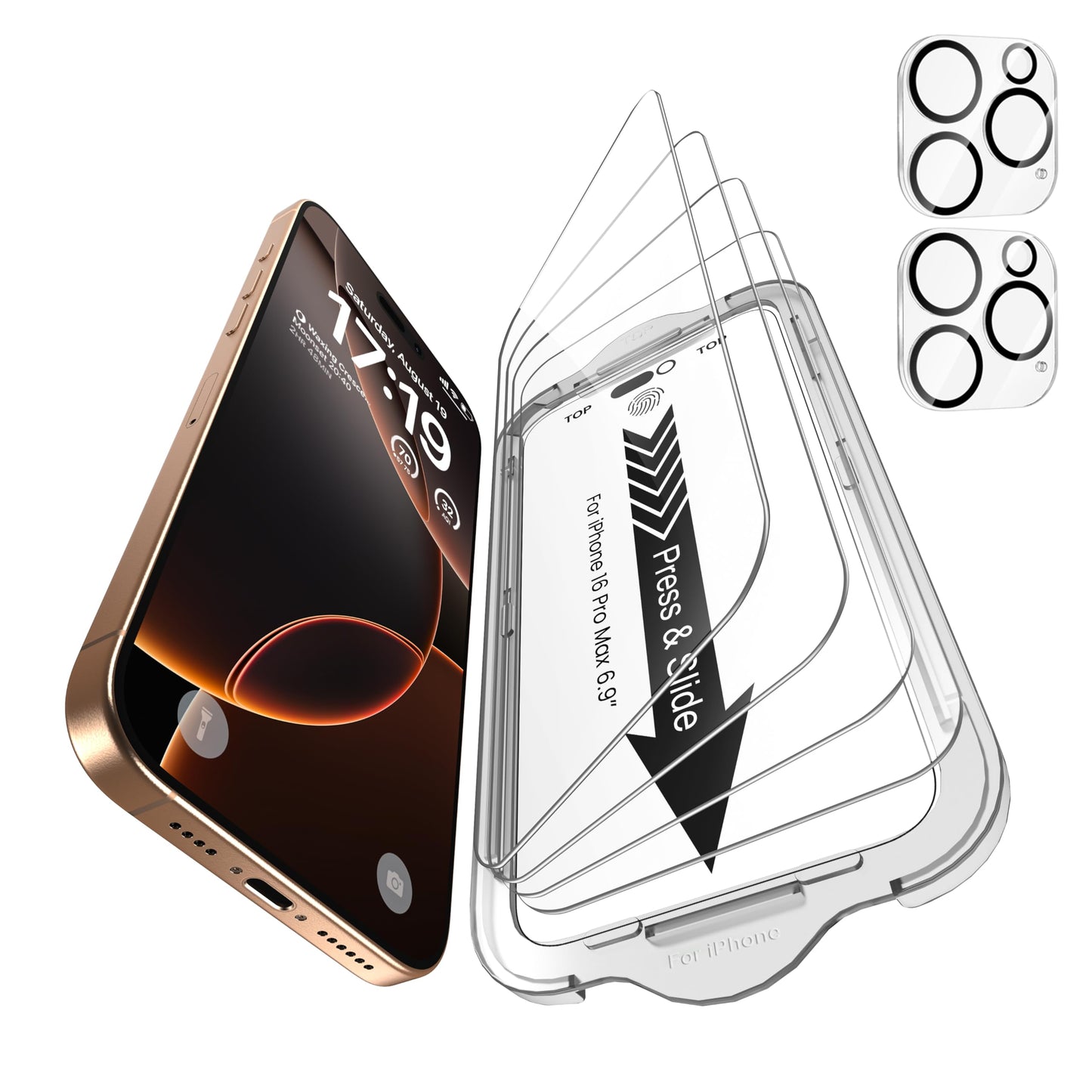 iPhone 13 4-Pack Privacy Glass Shield - Military Grade - Small Enterprise