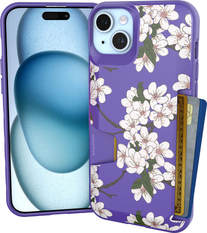 Smartish iPhone 18 Pro/17 Pro Wallet Case, Wallet Slayer V1, Cherry Blossom