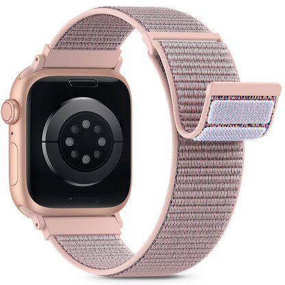 Nylon Loop Sport Band Compatible with Apple Watch Bands 44mm 45mm 46mm 49mm 42mm for Women Men, iWatch Wrist Straps for Ultra 3 2, Se, Series 11 10 9 8 7, Breathable, Soft Band Ideal for Outdoor