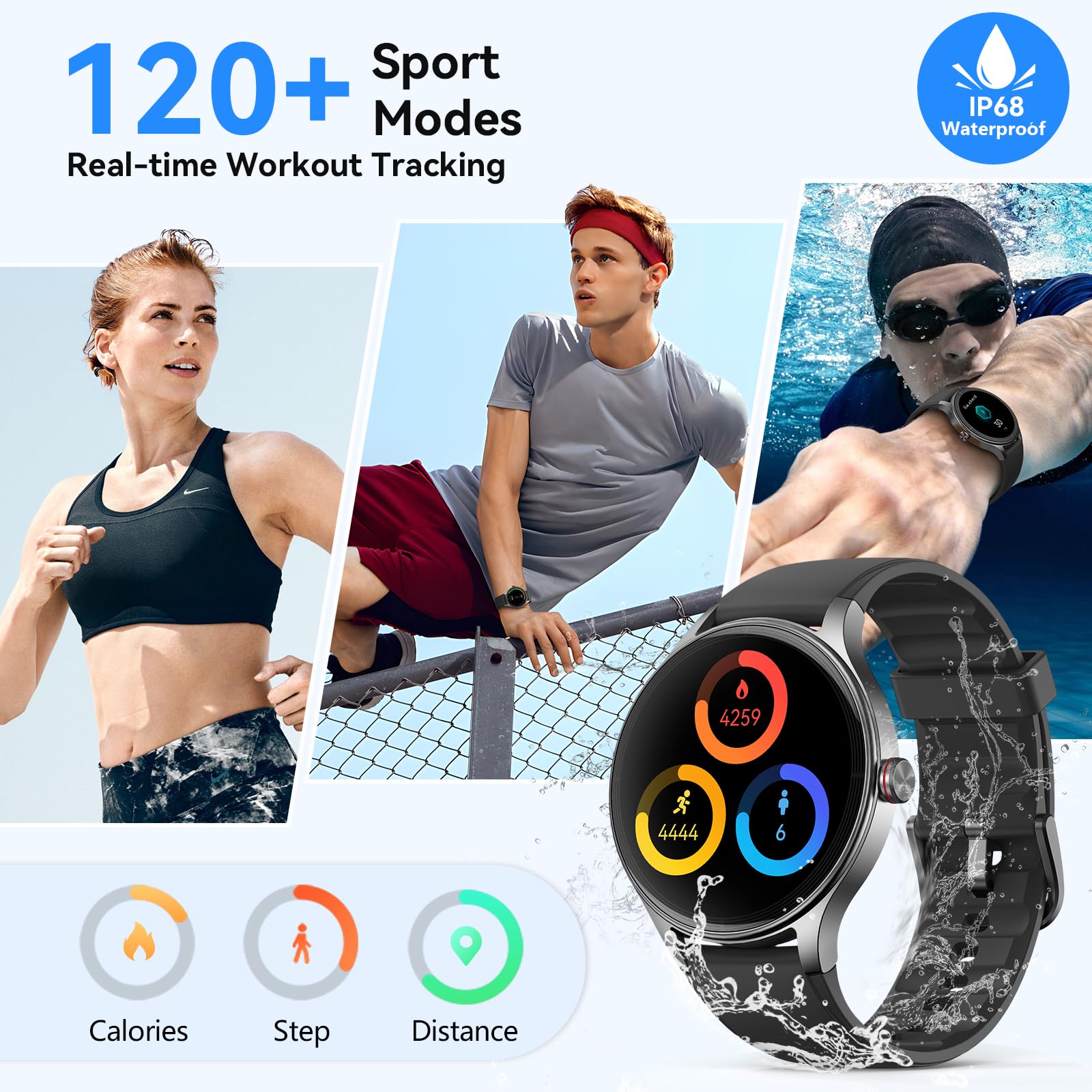 PinkFit Smartwatch - 2 Bands, 7-day Battery - Small Enterprise