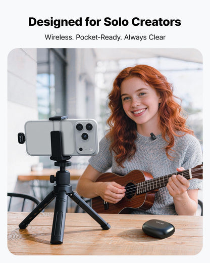 BOYA mini 2 Wireless Lavalier Microphones for iPhone 15/16/17 & Android, AI Noise Cancellation, App Control, 30H Battery Life with Charging Case, Lapel Microphone Wireless for Video Recording Vlogging
