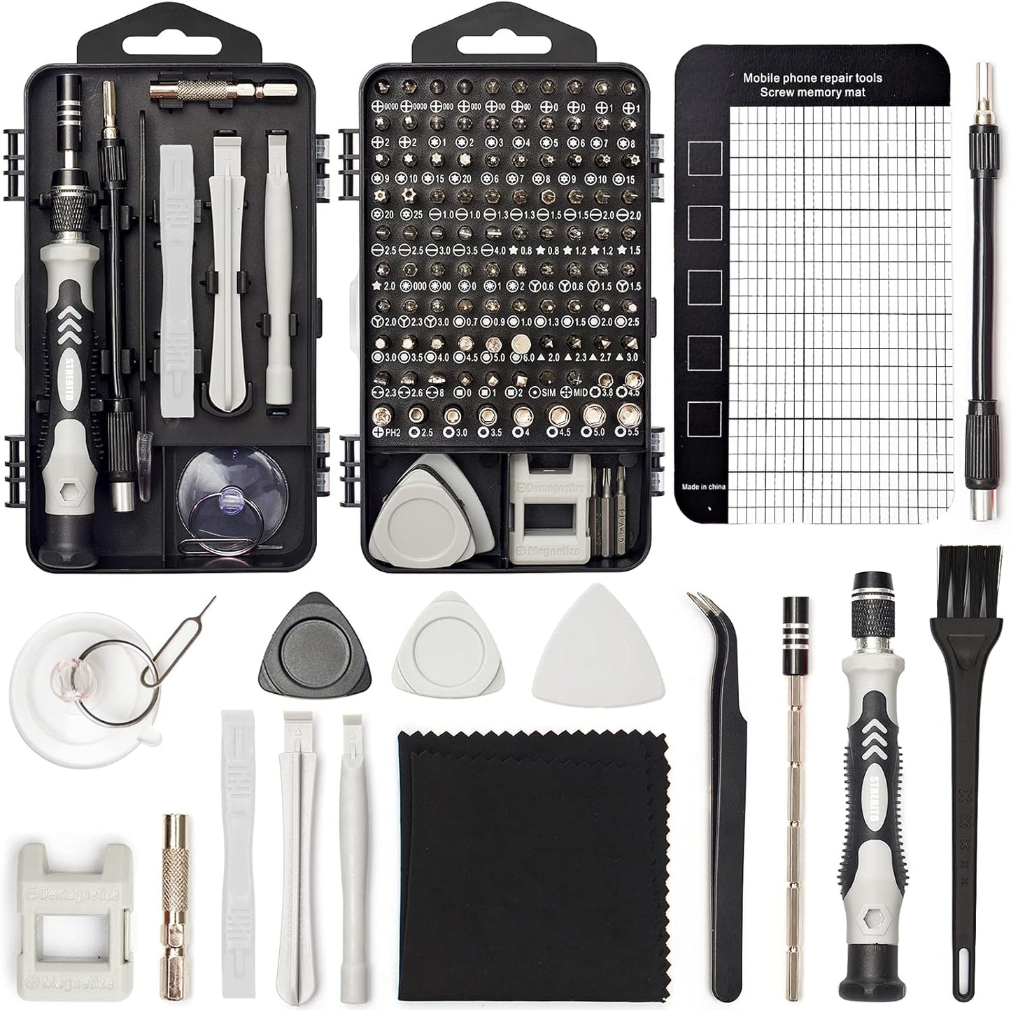 STREBITO 124-Piece Precision Screwdriver Set