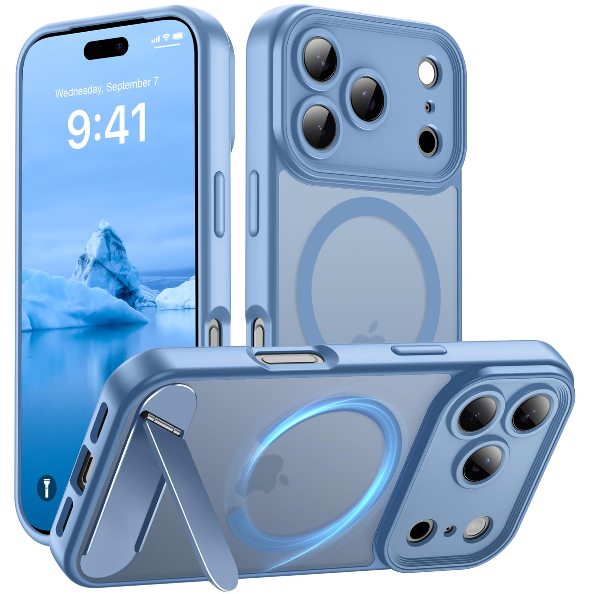 for Google Pixel 11/Pixel 11 Pro Case, Built-in Stand, Black