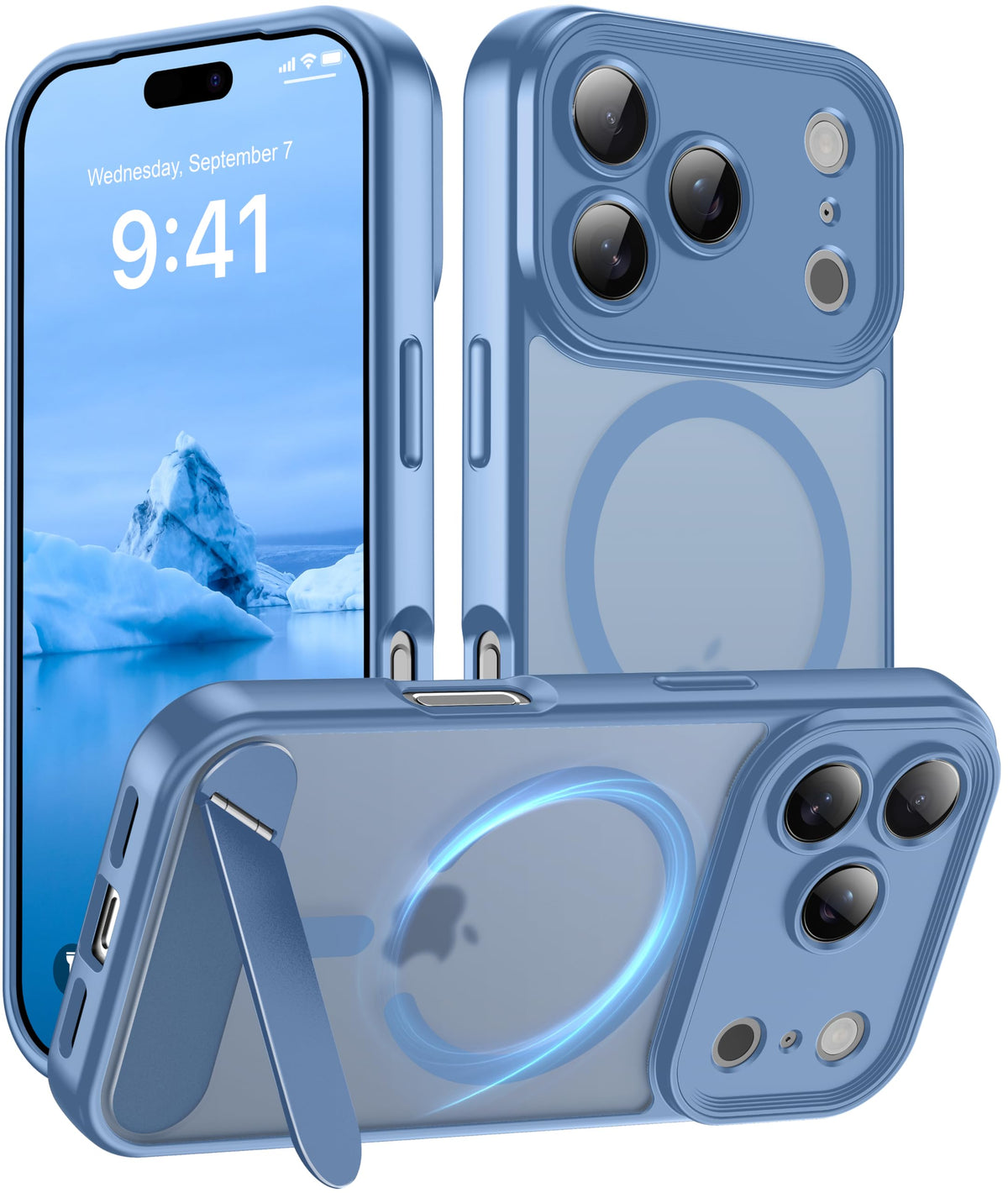 for Google Pixel 11/Pixel 11 Pro Case, Built-in Stand, Black