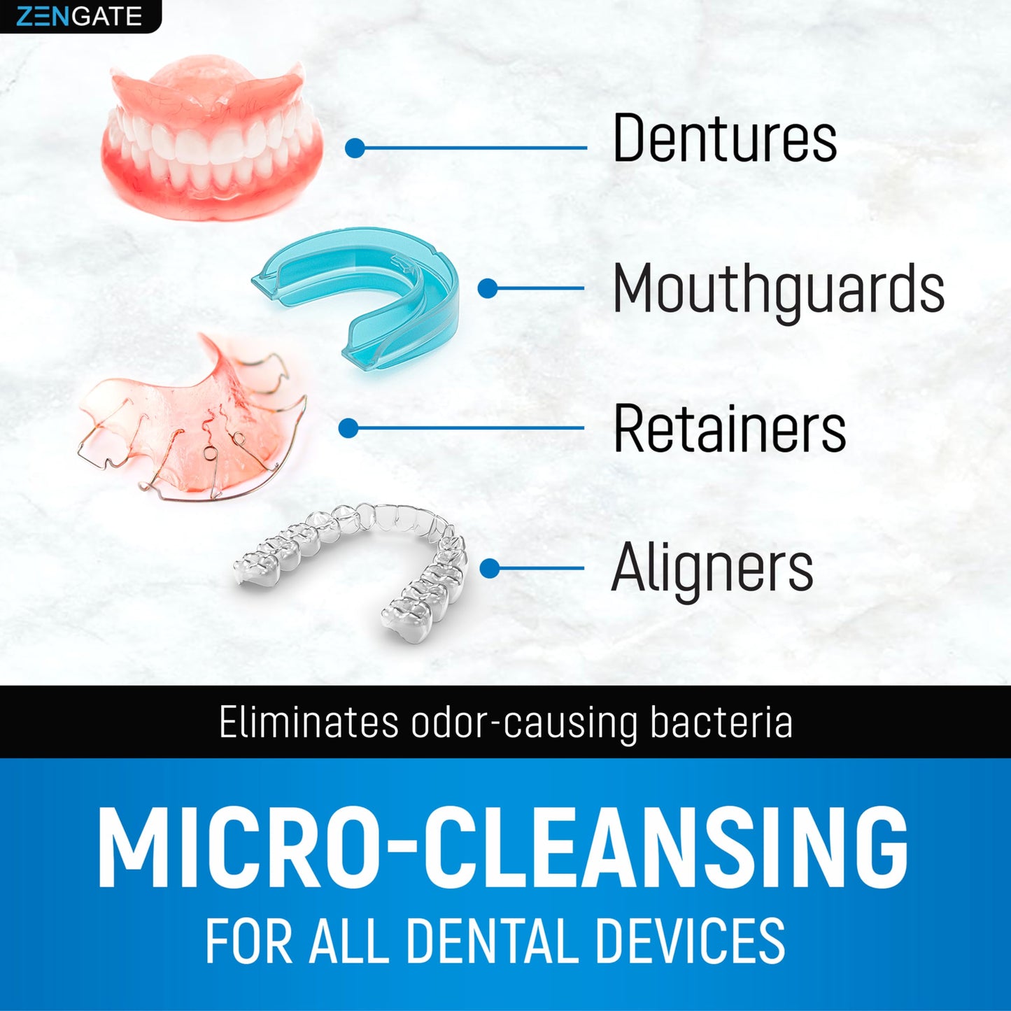 FreshGuard: 3-Min Denture & Aligner Clean Tablets